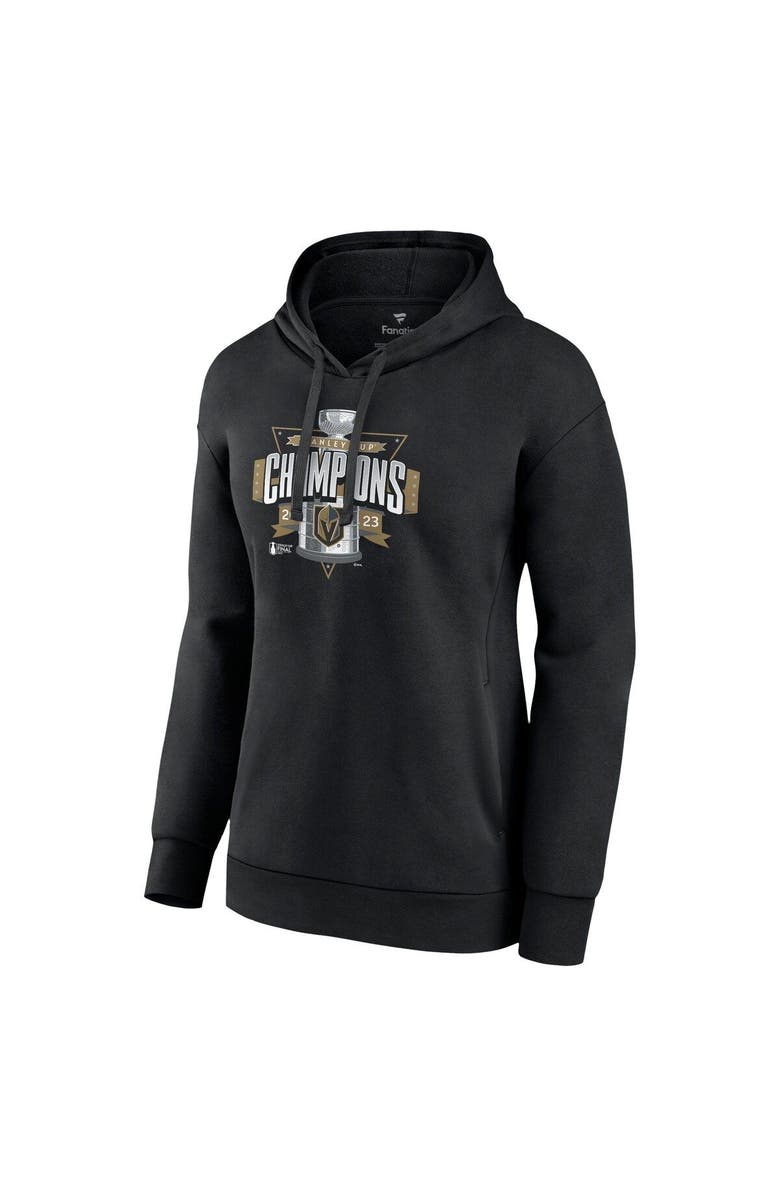 FANATICS Women's Fanatics Branded  Black Vegas Golden Knights 2023 Stanley Cup Champions Neutral Zone Pullover Hoodie, Alternate, color, 