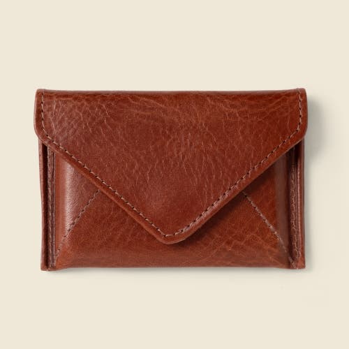Casupo Mini Envelope Wallet With Rfid Protection In Brown