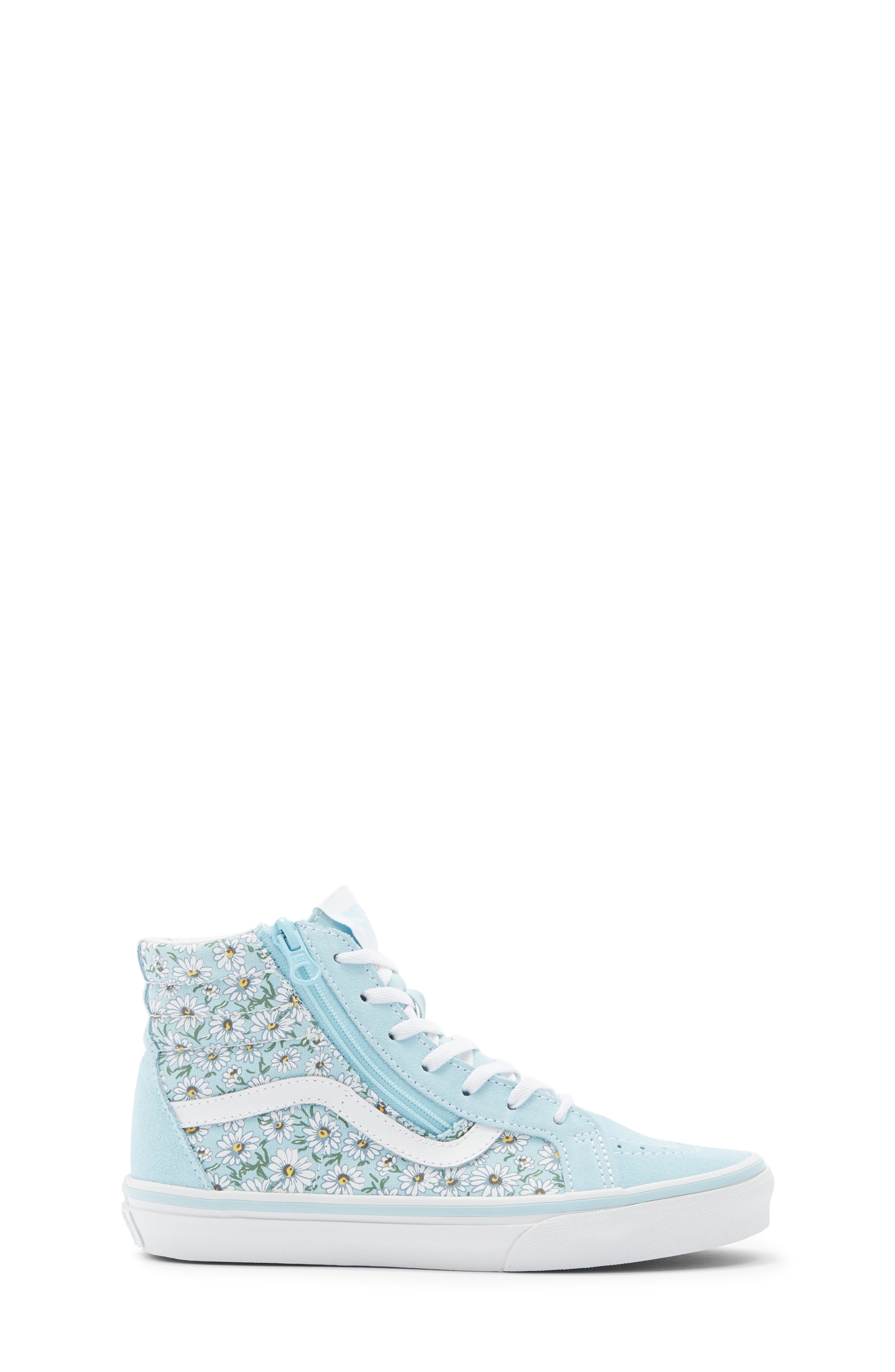 Kids' Sk8-Hi Reissue Side Zip Sneaker, Alternate, color, BLUE TRUE WHITE