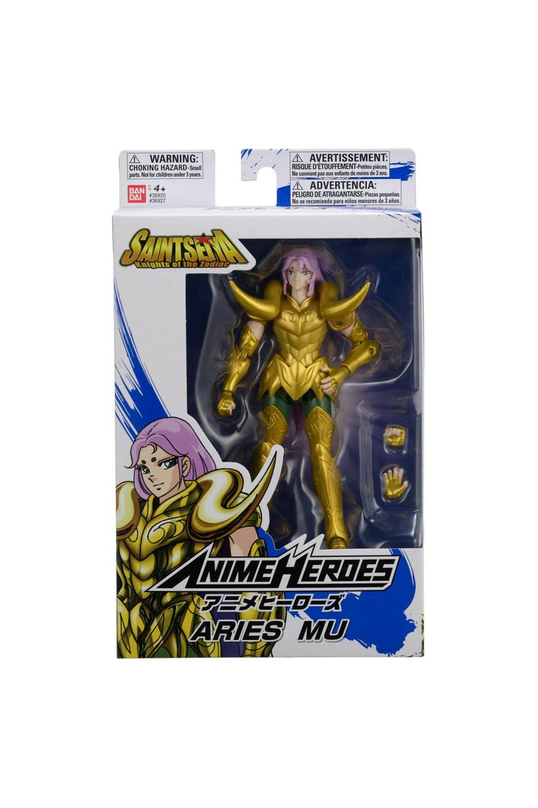 Anime Heroes Knights of the Zodiac, Aries Mu, 6.5 Inch Action Figure, Main, color, Multicolored