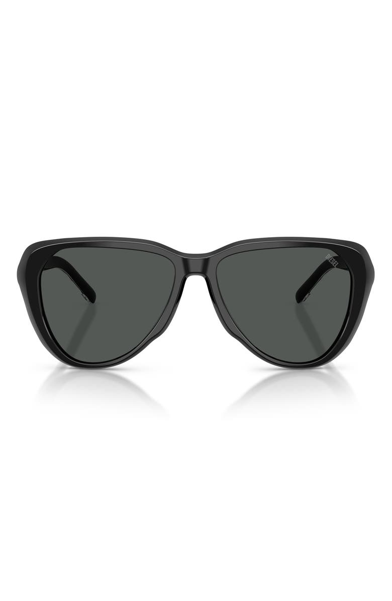 DIESEL<sup>®</sup> 56mm Pilot Sunglasses, Main, color, 