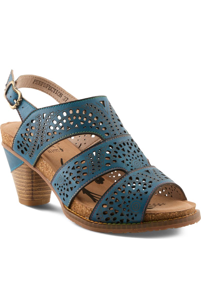 L'Artiste by Spring Step Perfdfection Slingback Sandal, Main, color, Blue
