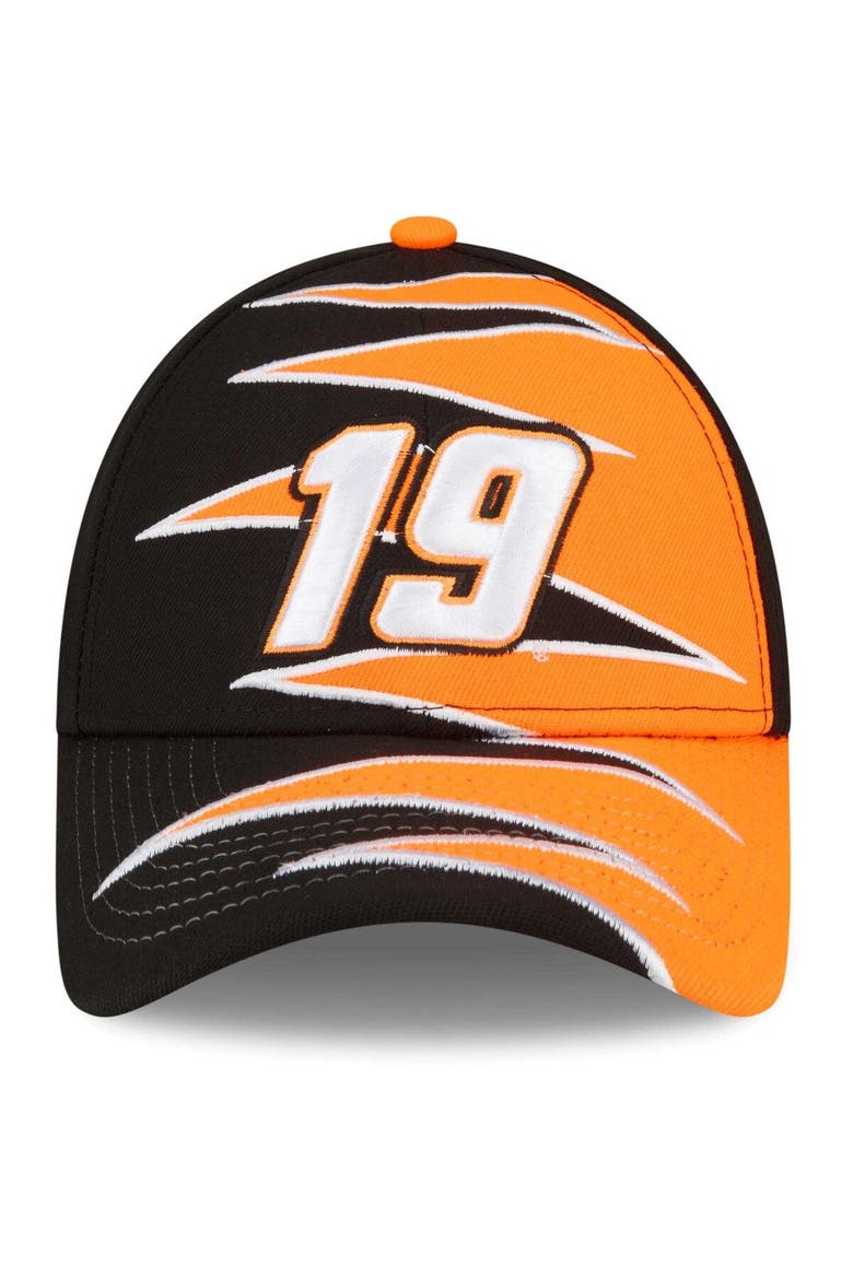 Men's New Era Black/Orange Martin Truex Jr 9FORTY Zig Zag Snapback Adjustable Hat, Alternate, color, Black