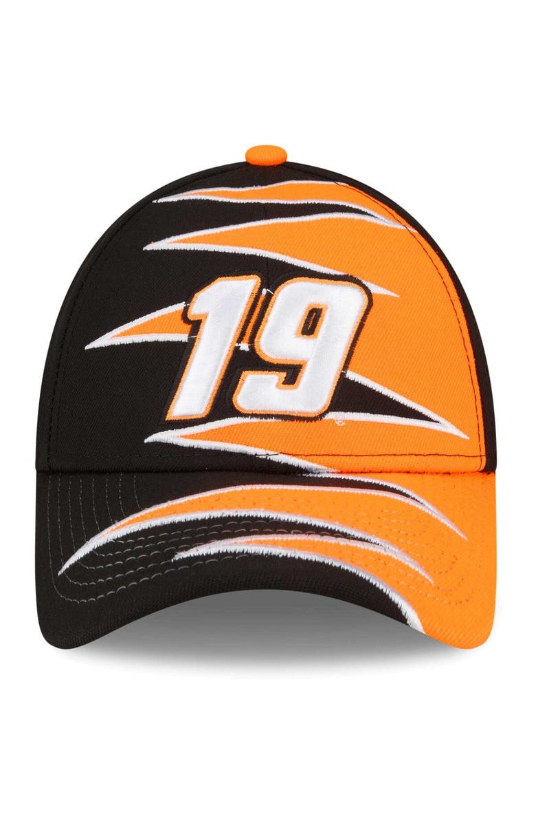 New Era Men's New Era Black/Orange Martin Truex Jr 9FORTY Zig Zag Snapback Adjustable Hat, Alternate, color, Black
