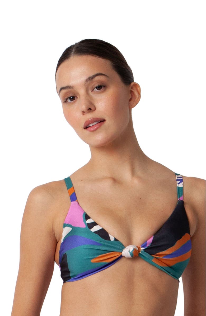 Villa Fresca Vista Bikini Swimsuit Top, Alternate, color, Lush