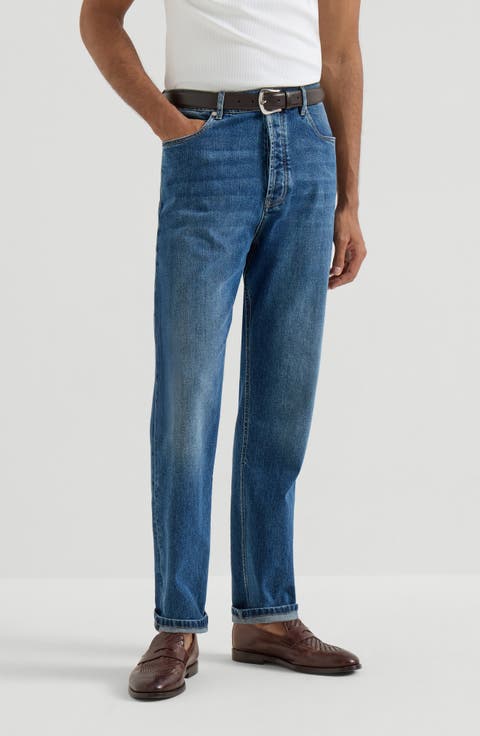 Comfort denim trousers