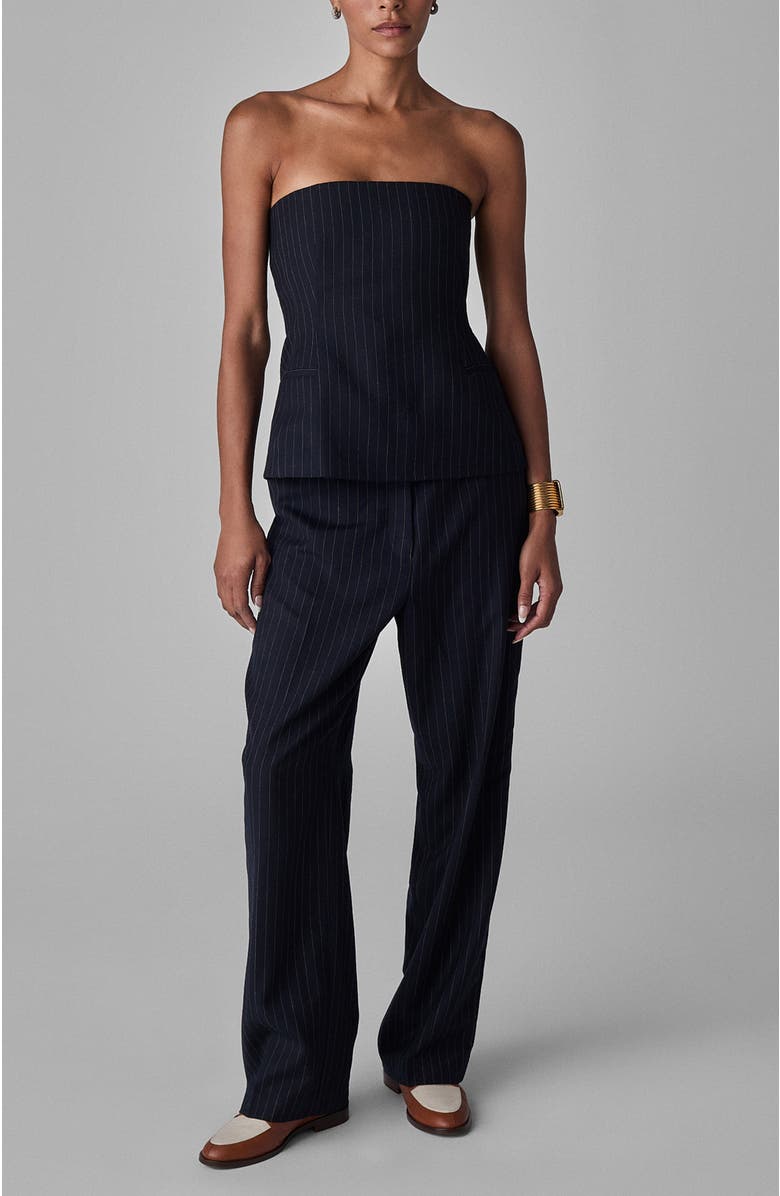 CO Tailored Bustier Top in Virgin Wool, Main, color, 