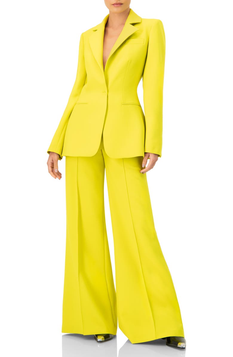 IVONNE Wide-Leg  Trousers with Side Pockets, Alternate, color, Green