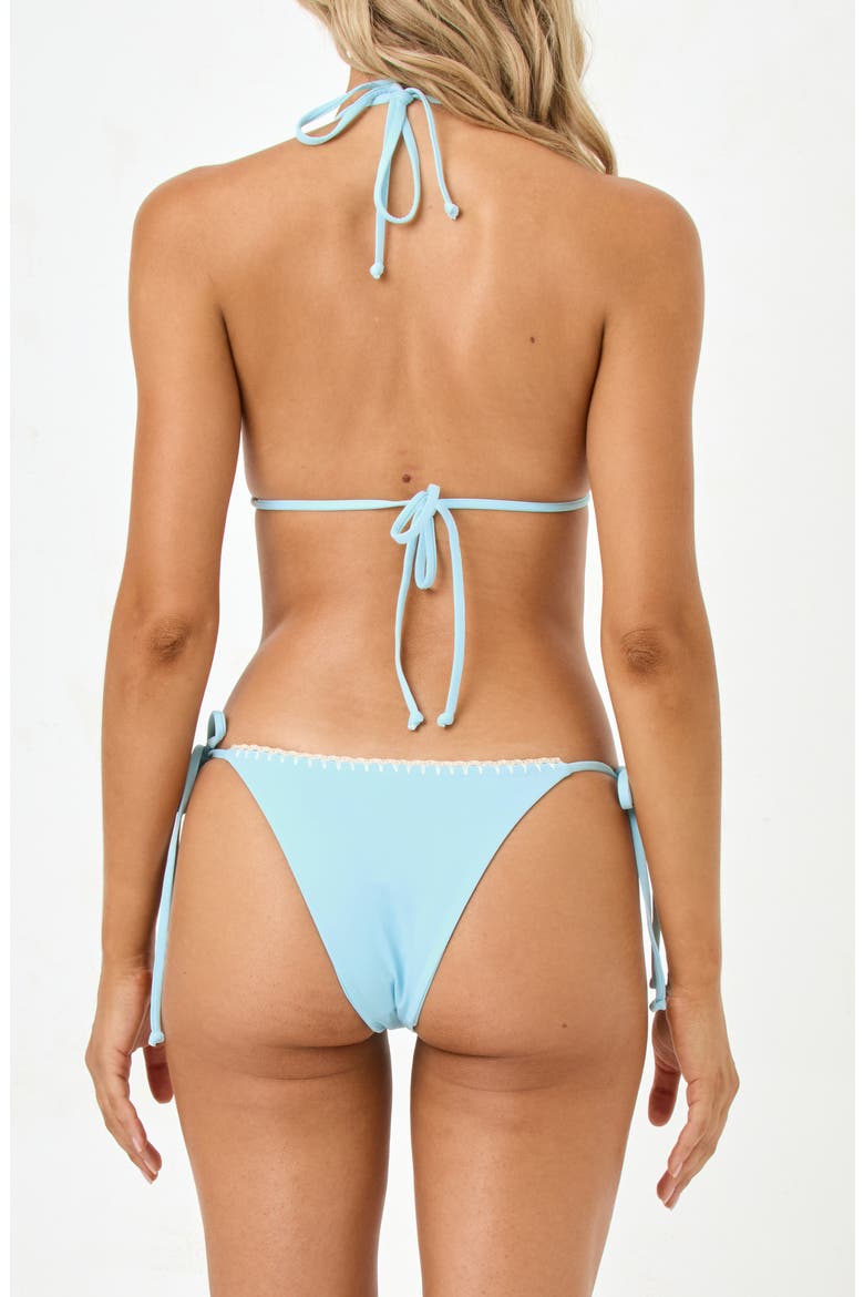 Samba Embroidered Trim Bikini Top, Alternate, color, TOURMALINE