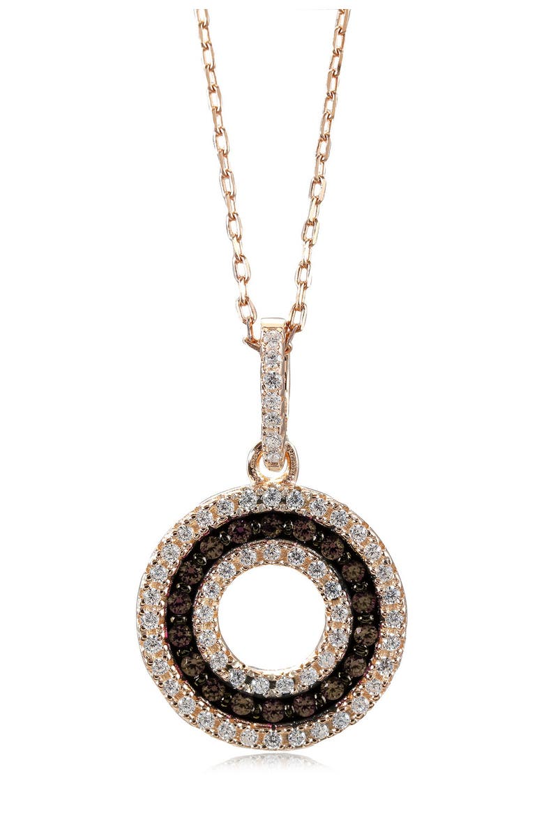 SUZY LEVIAN CZ Circle Pendant Necklace, Main, color,