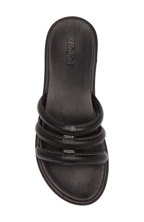 Olukai Tiare Slide Sandal In Black