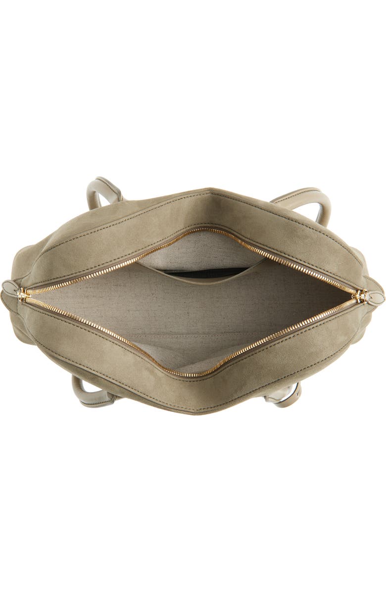 Stella McCartney Ryder Faux Suede Crossbody Bag, Alternate, color, Khaki