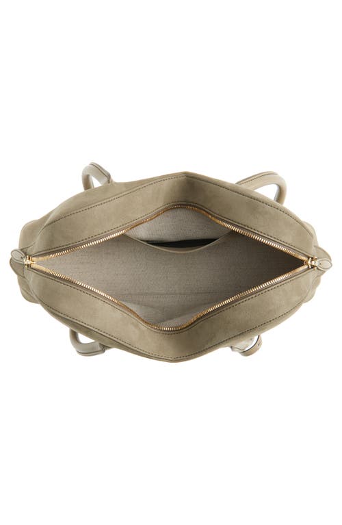 Stella Mccartney Ryder Faux Suede Crossbody Bag In Khaki