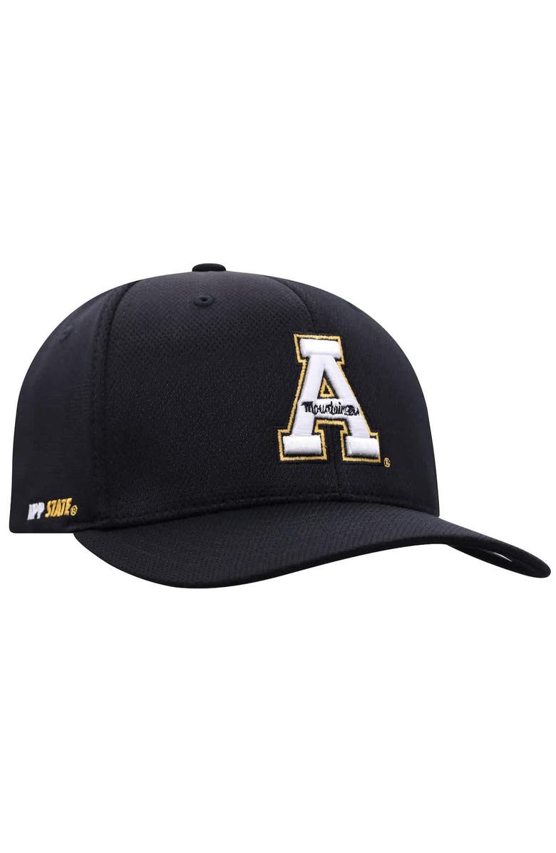 TOP OF THE WORLD Men's Top of the World Black Appalachian State Mountaineers Reflex Flex Hat, Alternate, color, Black