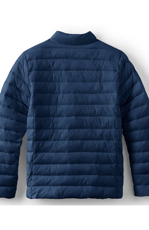 Lands' End Kids Insulated Down Alternative Thermoplume Jacket In Blue