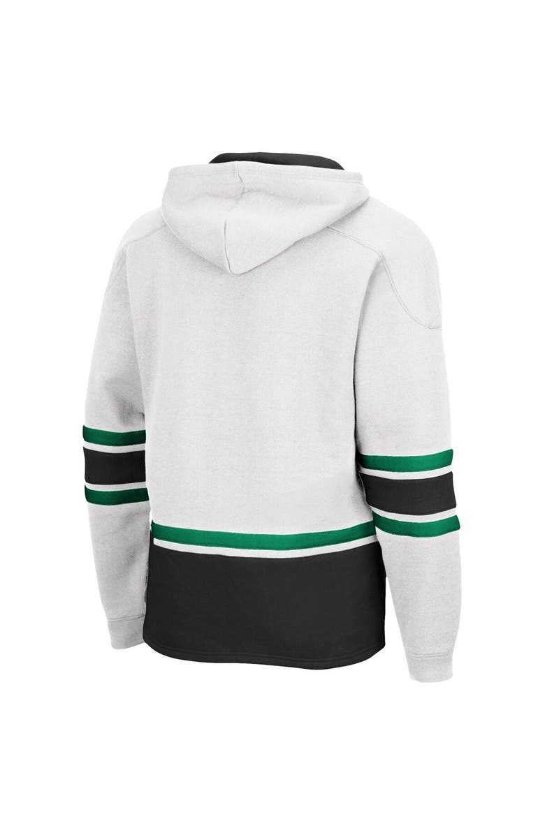 COLOSSEUM Men's Colosseum White North Dakota Lace Up 3.0 Pullover Hoodie, Alternate, color, 