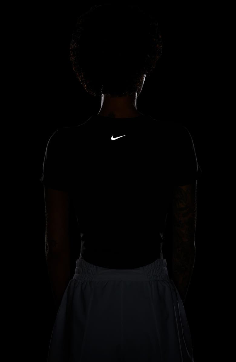 Nike Phoenix Fleece Short Sleeve Crop Sweatshirt, Alternate, color, 