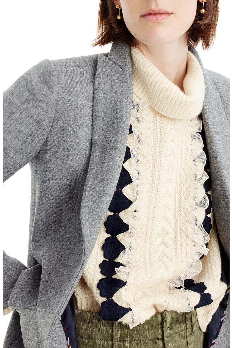 Eniko Wool Topcoat, Alternate, color, HEATHER GRAPHITE
