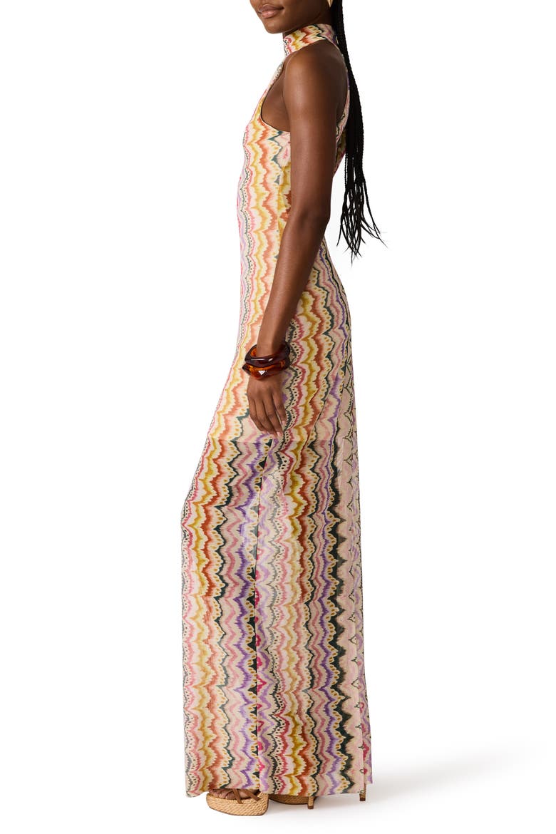 Layra Print Sleeveless Maxi Dress, Alternate, color, RAINBOW VISION