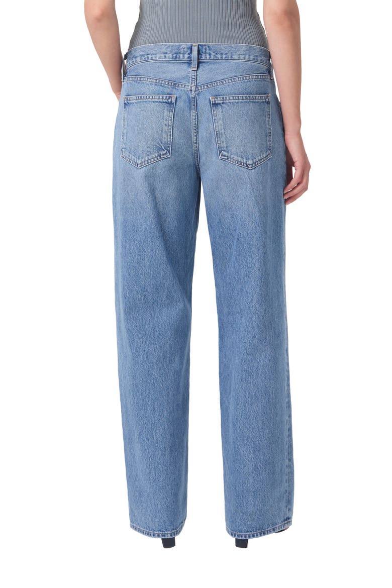 Fusion Low Rise Loose Straight Leg Organic Cotton Jeans, Alternate, color, RENOUNCE