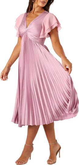 Nova Flutter Sleeve Midi Dress