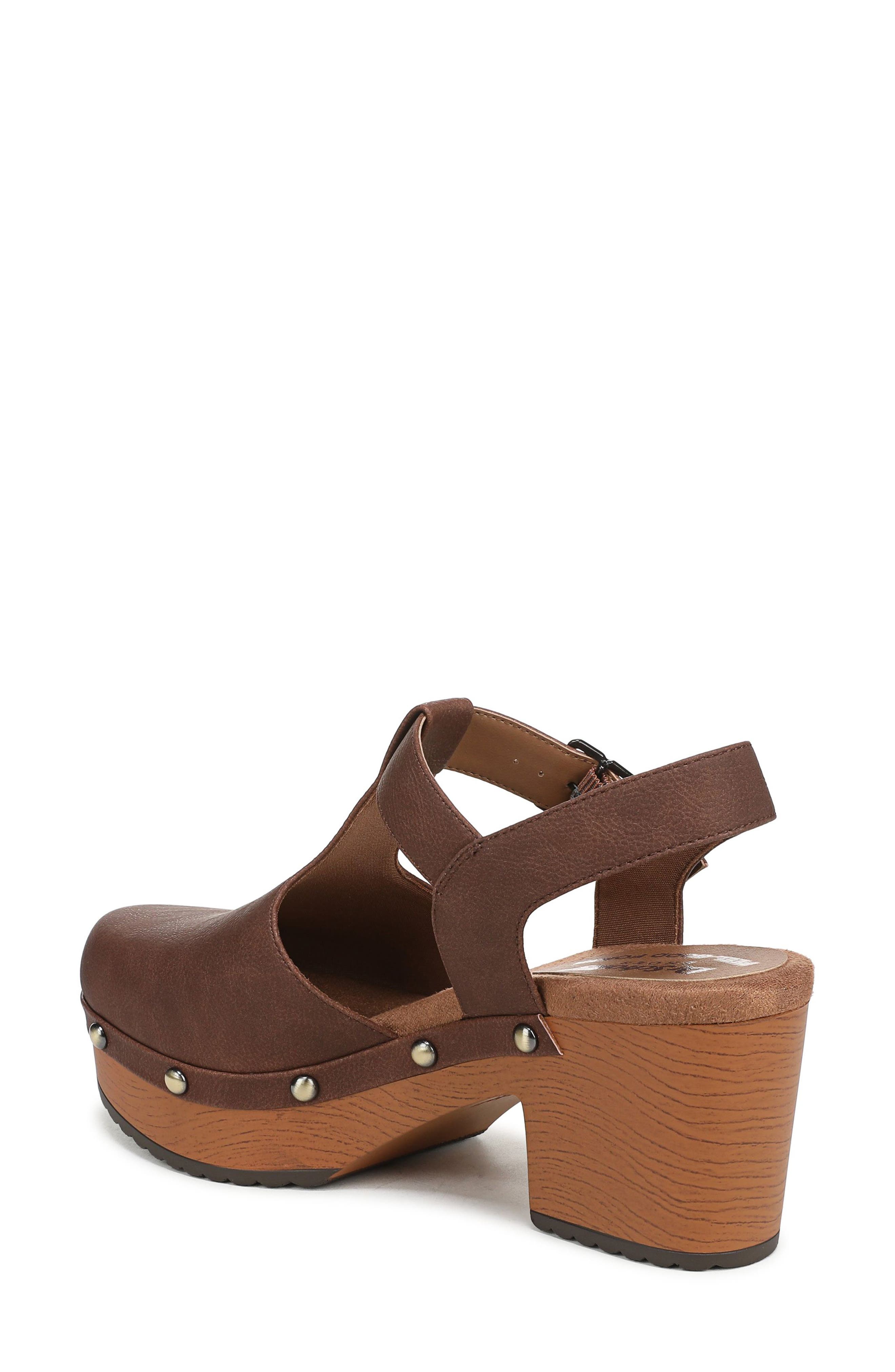 Classic Day Slingback Platform Clog, Alternate, color, WHISKEY BROWN