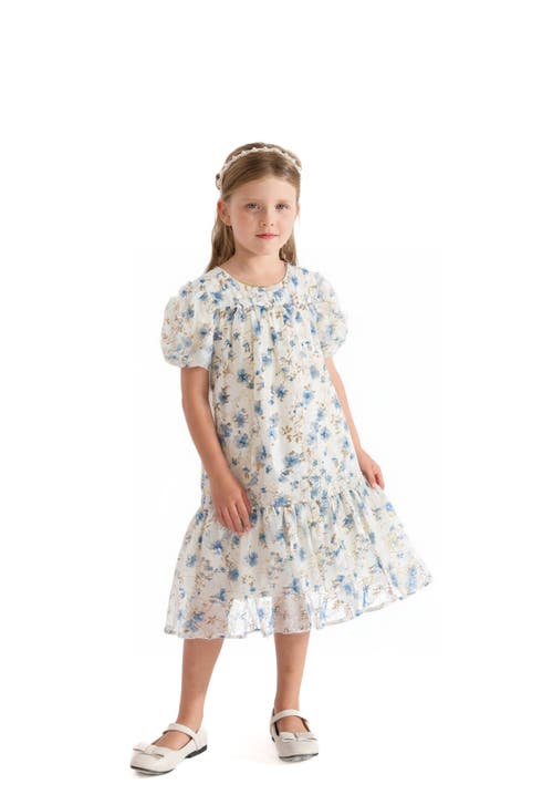Sweet Cactus Vienna Floral Dress In White