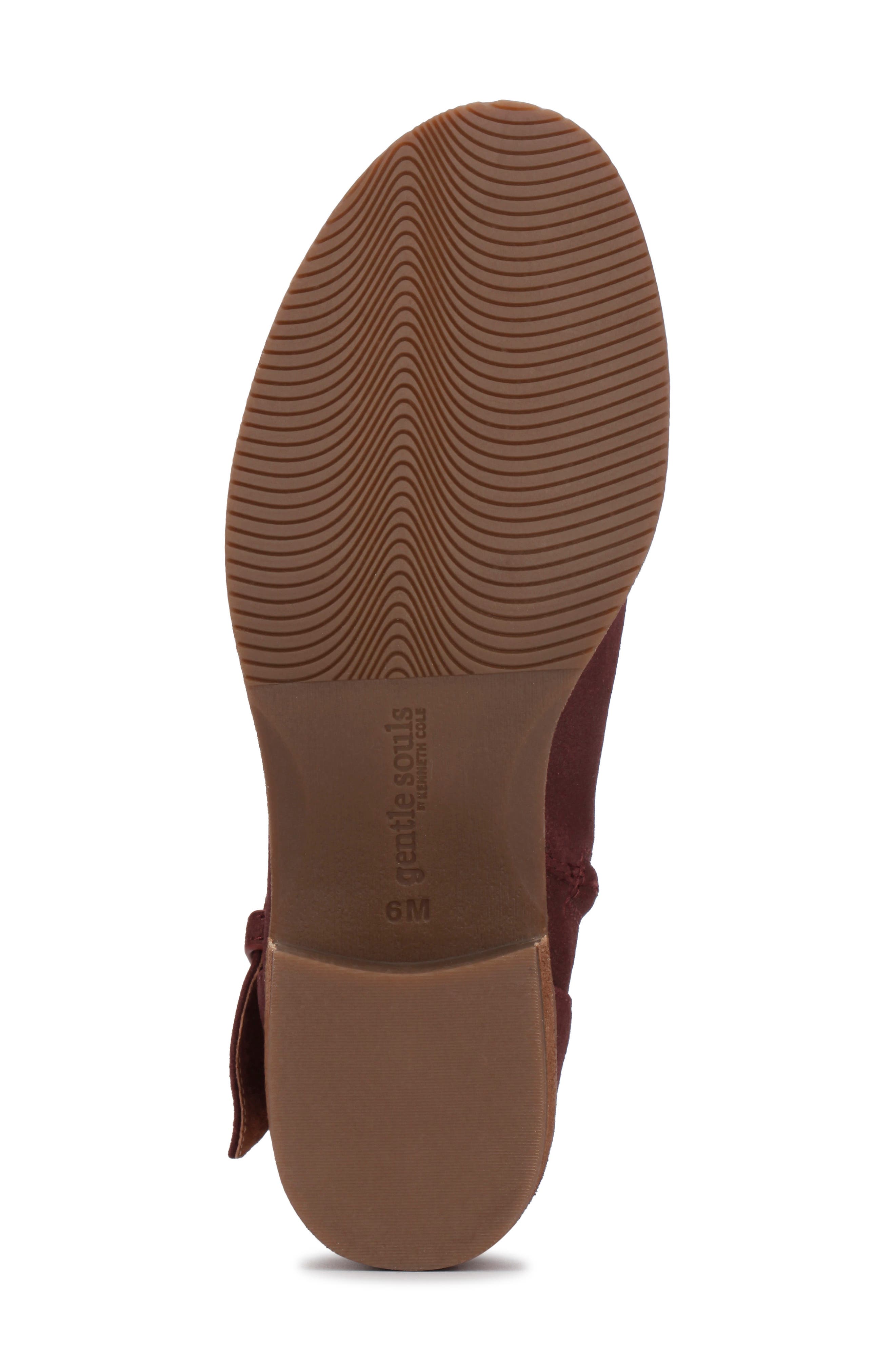 Slit Moto Bootie, Alternate, color, PLUM BERRY