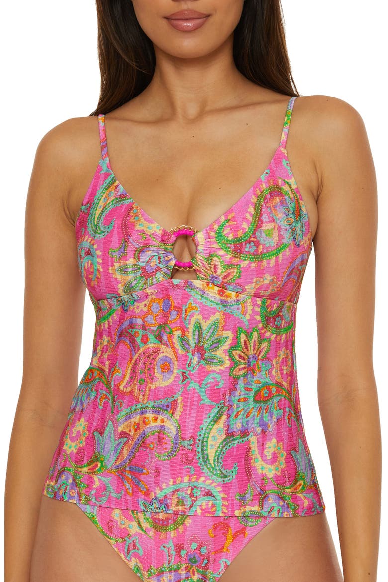 Polynesia Tankini Top, Main, color, PINK MULTI