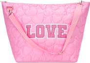 Iscream Kids' Love Heart Quilted Weekend Bag