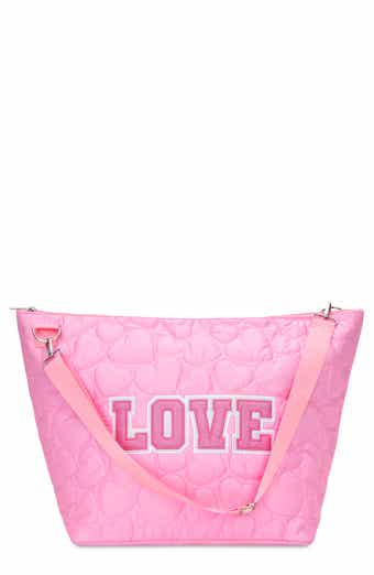 Kids' Love Heart Quilted Weekend Bag