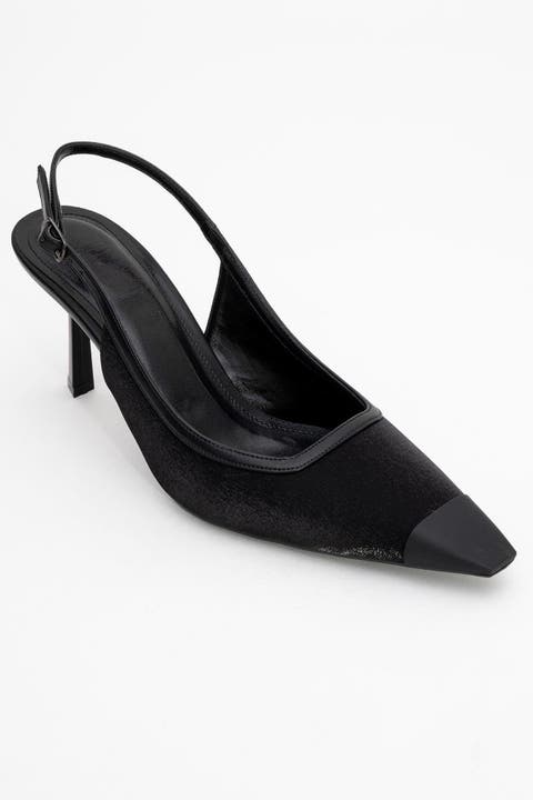 Alive Satin Pointed Toe Pump
