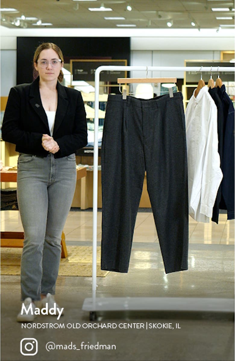 Pleated Wool Blend Trousers, sales video thumbnail