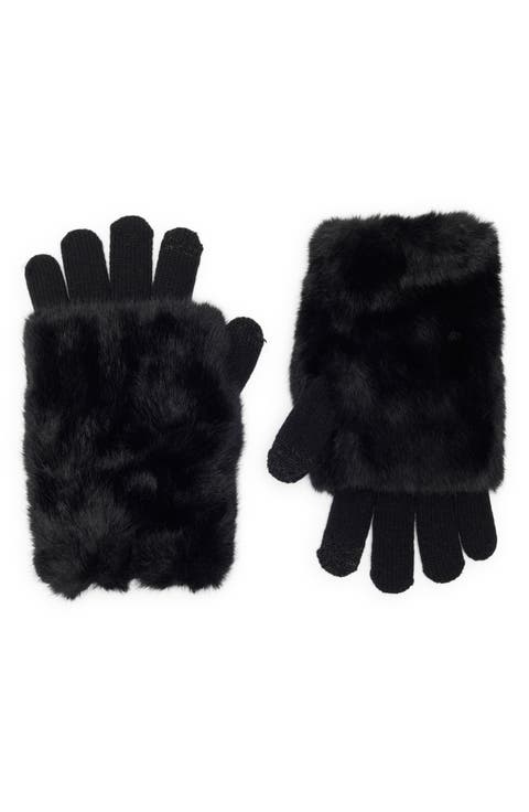 Cozy Faux Fur Sleeve Gloves