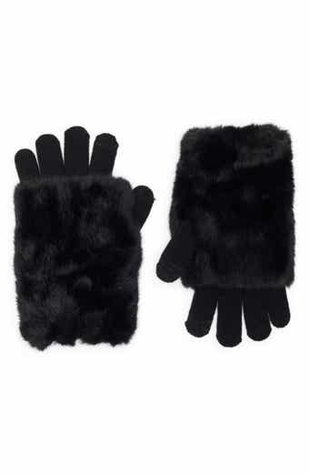 Steve Madden Cozy Faux Fur Sleeve Gloves