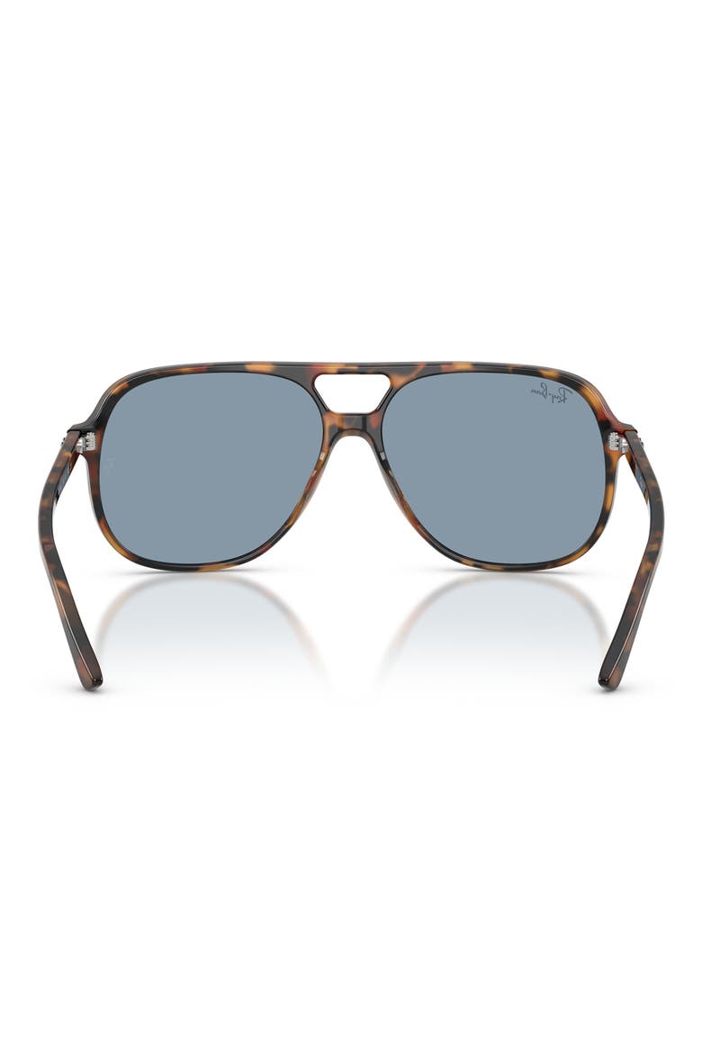 Bill 56mm Aviator Sunglasses, Alternate, color, LIGHT HAVANA / BLUE