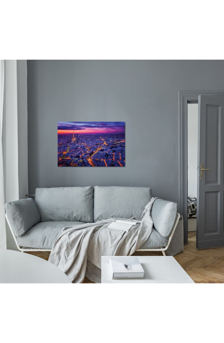 iCanvas Paris I by Juan Pablo de Miguel Canvas Wall Art, Alternate, color, Purple