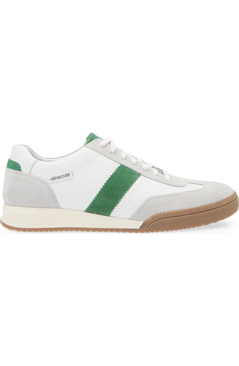 Mephisto Elyo Sneaker, Alternate, color, White/ Green/ Stone