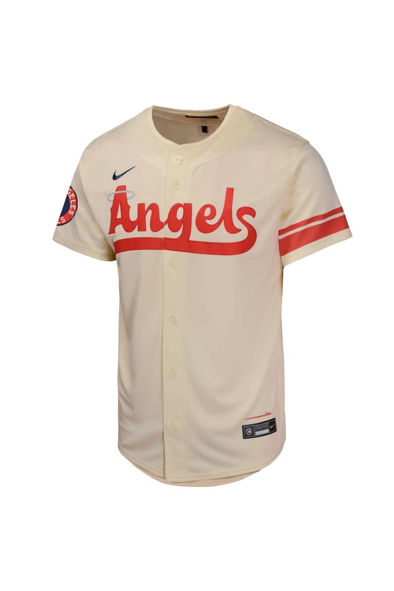 Youth Nike  Cream Los Angeles Angels City Connect Limited Jersey, Alternate, color, Cream