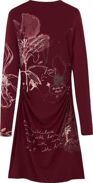 Desigual Allover Print Long Sleeve Minidress