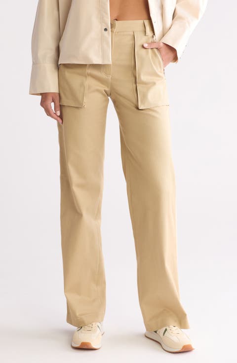 Isa Side Stripe Stretch Twill Pants