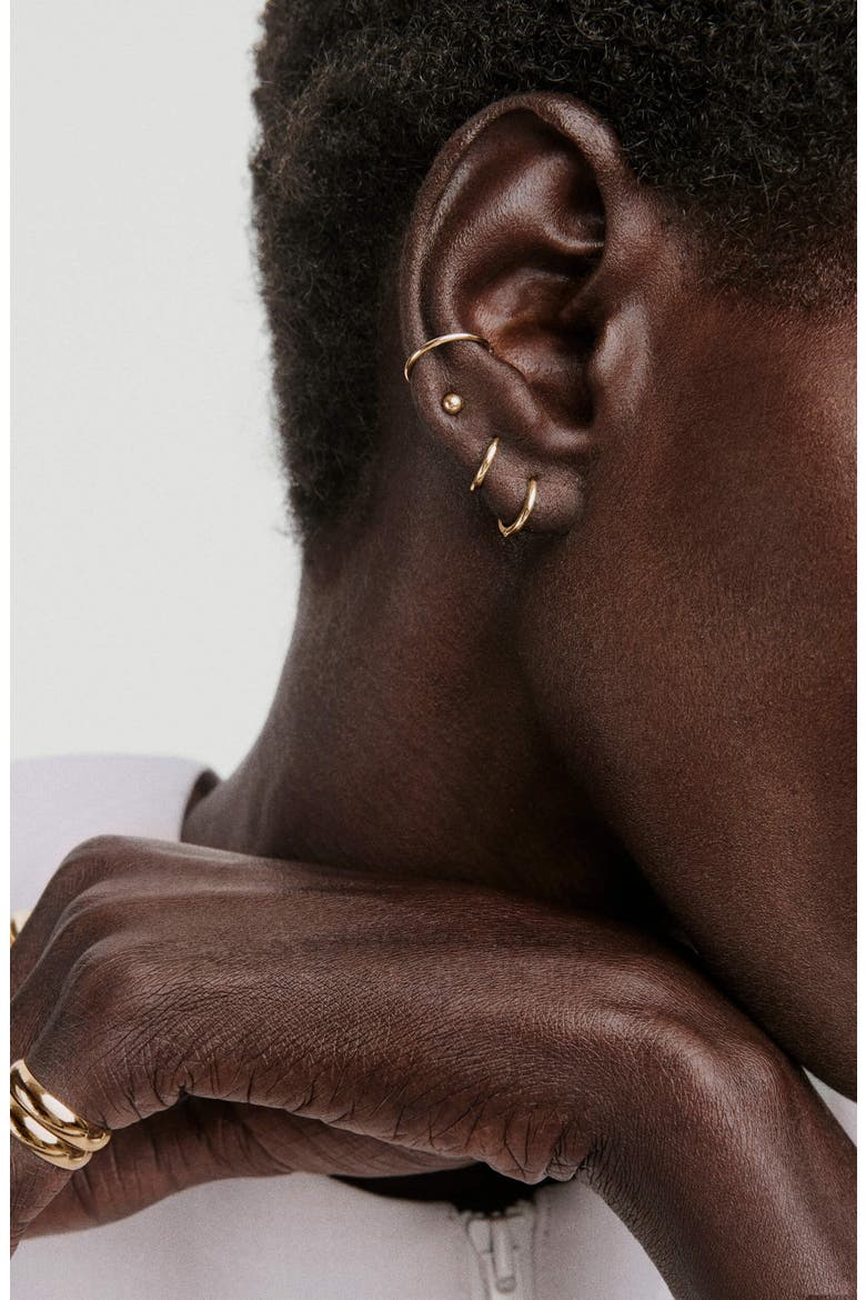 Sphere Stud Earrings, Alternate, color, Yellow Gold