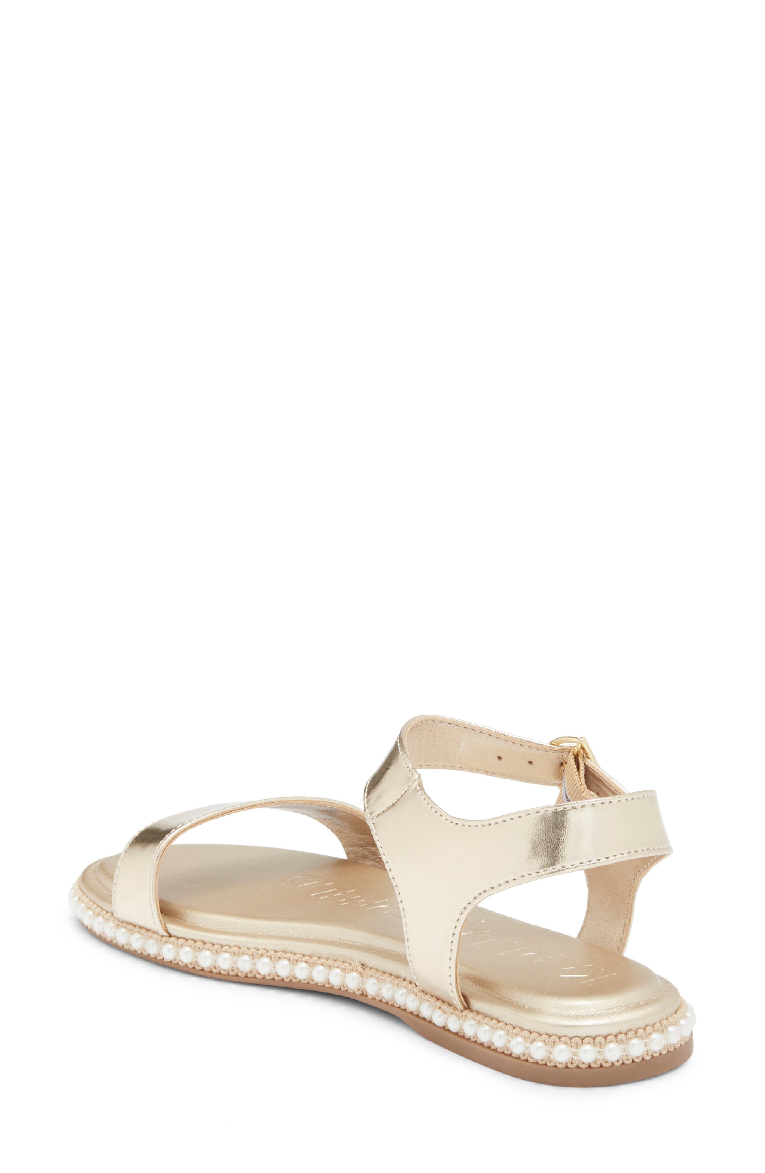 KARL LAGERFELD PARIS Claire Sandal, Alternate, color, White Gold