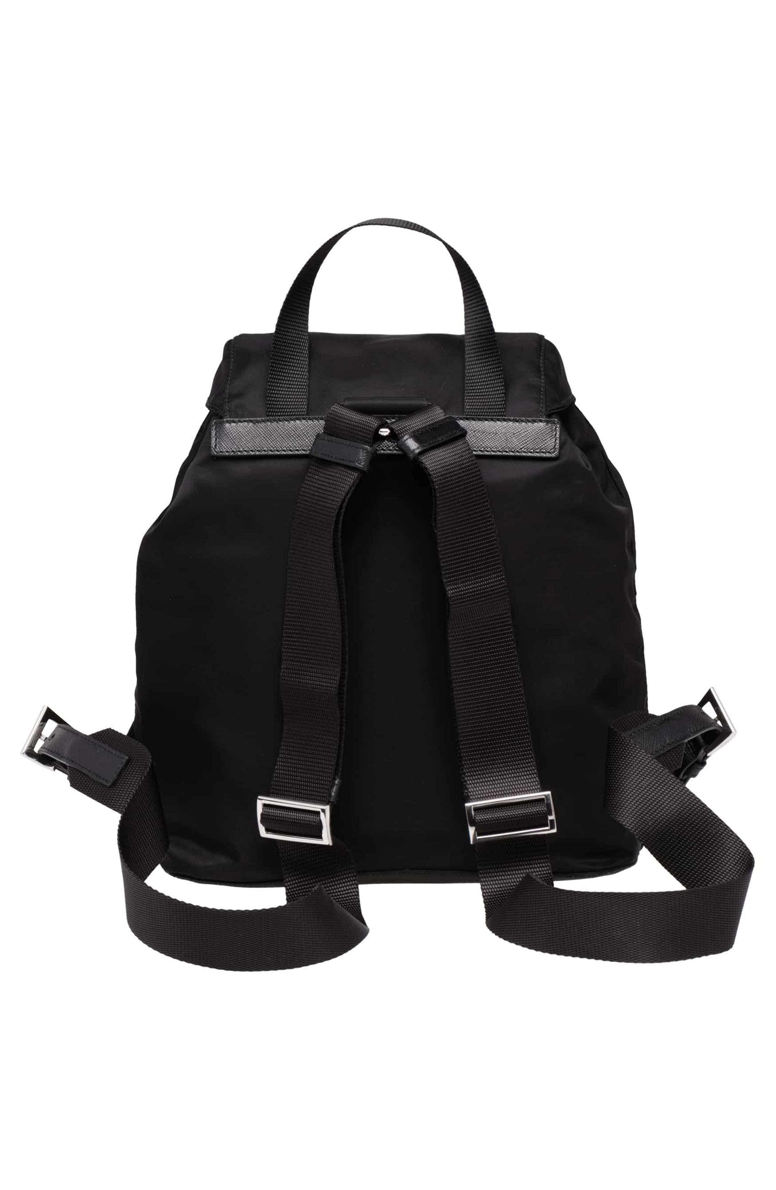 Prada Medium Nylon Backpack, Alternate, color, 