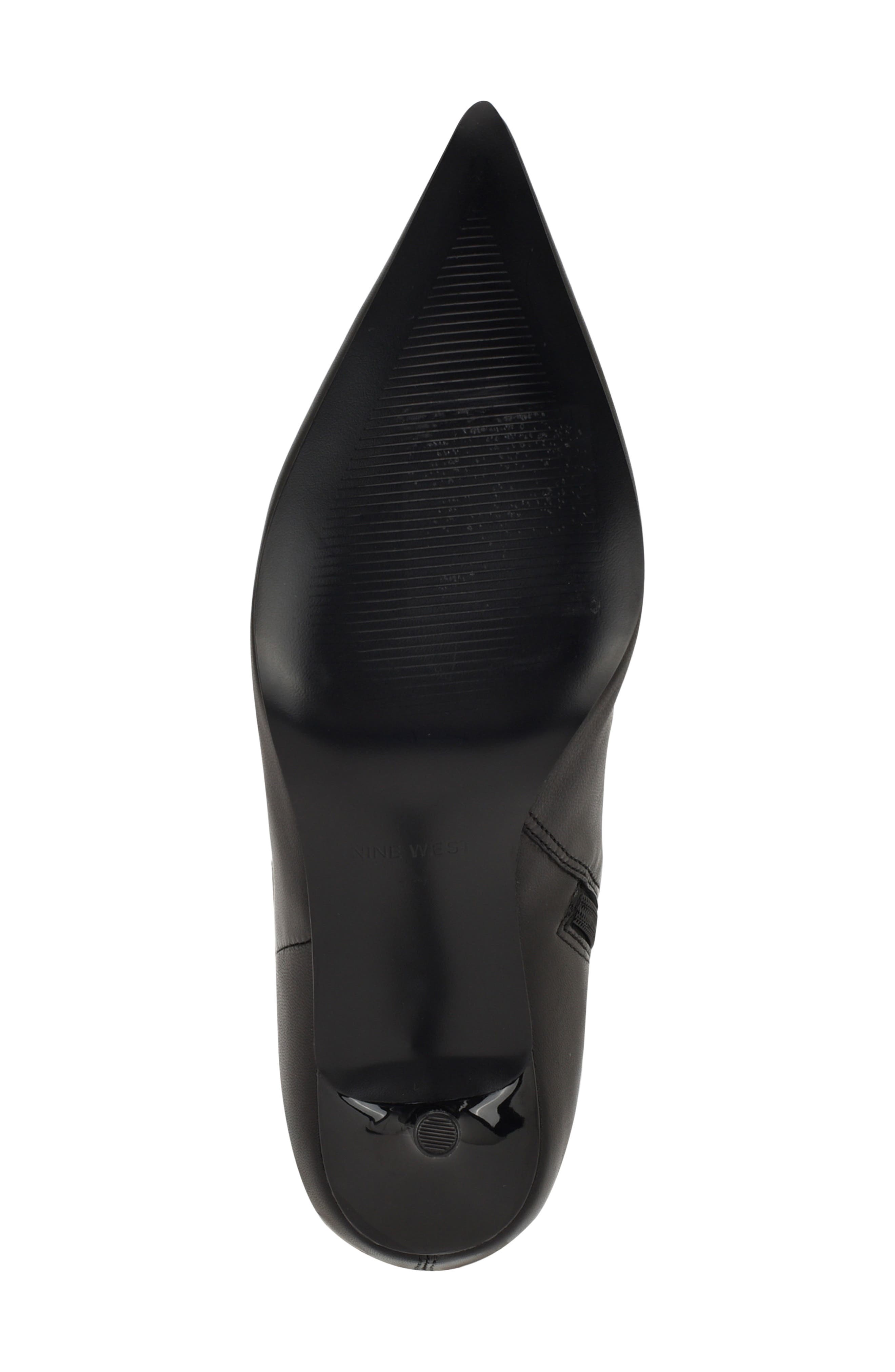 Nine West Nomas Pointed Toe Knee High Boot, Alternate, color, Black