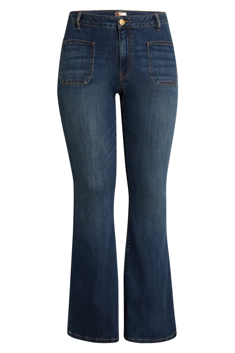 Ana Patch Pocket Flare Jeans, Alternate, color, DEDUCTIVE