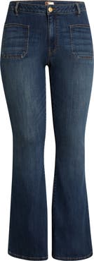 KUT from the Kloth Ana Patch Pocket Flare Jeans