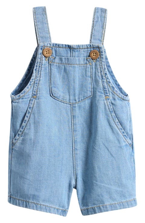 Organic Cotton Chambray Shortalls (Baby)