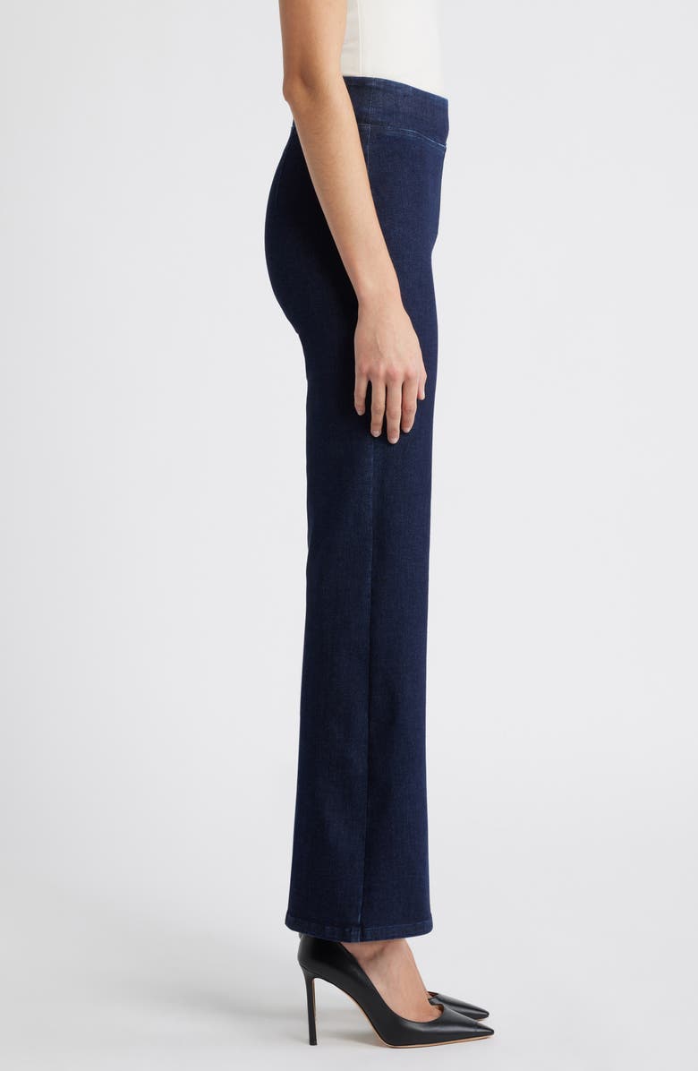 Anne Klein Pull-On High Waist Flare Jeans, Alternate, color, 