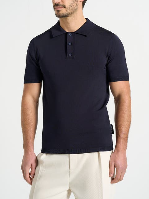 Bryn Luxe Knitted Polo Top